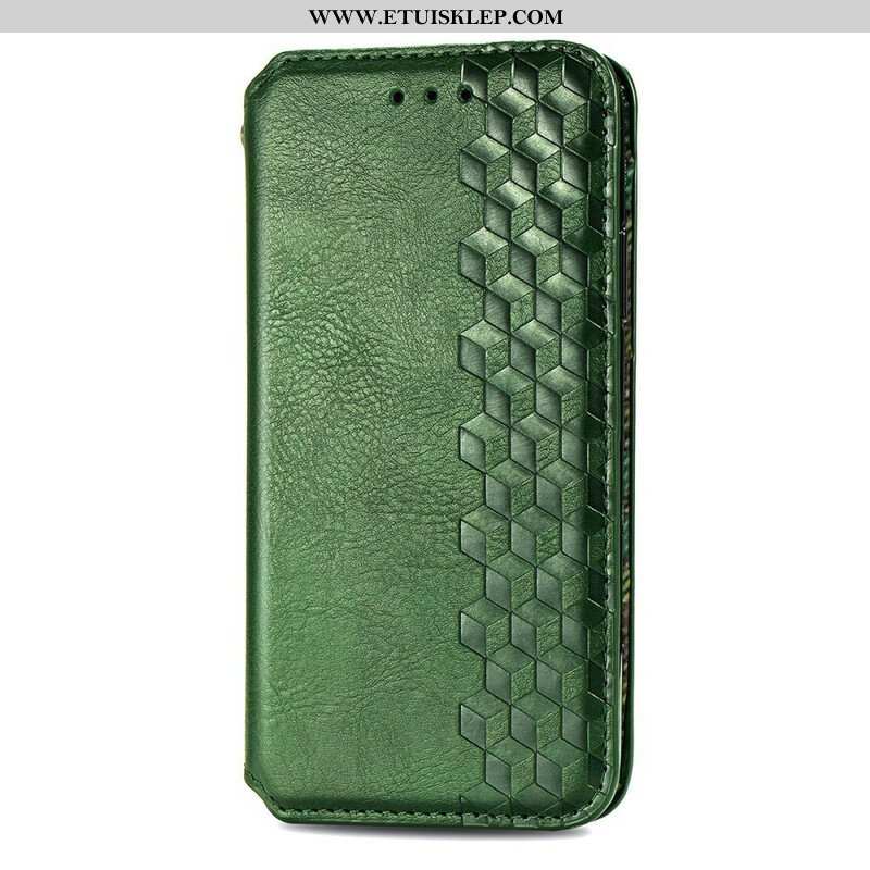 Etui Na Telefon do OnePlus Nord 2 5G Etui Folio Skórzany Efekt Diamentowej Tekstury